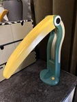 Green Toucan Table Lamp By H. T. Huang 80s Vintage (eu/type C - Plug). Fixed Price $100.00.