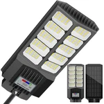 Jadisi Solar Street Light, Dusk-to-dawn Waterproof Led 9000, Black. Fixed Price $94.28.