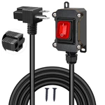 Weideer Heavy Duty Extension Cord With Ip67 Waterproof Switch On/off, 10ft 18.... Fixed Price $38.04.