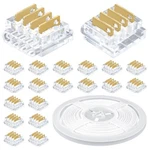 Rgbzone 20pcs 4 Pin 10mm Led Strip Connectors To Wire Connector And 32..... Fixed Price $24.25.