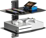 Wali Floating Entertainment Center Shelves, Holds Up To 2-shelf, Black. Fixed Price $42.99.