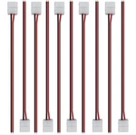 10pcs/pack Strip Wire Solderless Snap Down 2conductor Led Connector For 10. Fixed Price $16.24.