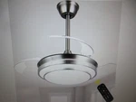 Bella Depot 36 In. Indoor Brushed Nickel Retractable Ceiling Fan With Led Remote. Fixed Price $75.95.