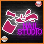 Nails Neon Signs For Wall Decor,nail Studio Sign Business Store Art Wal. Fixed Price $47.57.