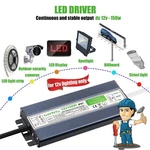 Led Driver 150 Watts Waterproof Ip67 Ac 110260v To 12v 12.5a Low Voltage Transfo. Fixed Price $42.47.