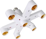 8t8 E26/e27 7 In 1 Light Bulb Socket Splitter Adapter, Standard Led Bulbs. Fixed Price $22.67.