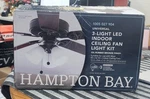 Hampton Bay 3-light Oil Rubbed Bronze Ceiling Fan Shades Led Light Kit. Fixed Price $35.00.