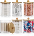 Tbestmax 6 Pack Qtip Holder Plastic Bathroom Containers Storage And Organizer Ap. Fixed Price $19.25.