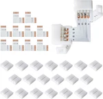 Jackyled 20packs L Shape 4-pin Led Connectors With 22pcs 4 Pin 10mm, White. Fixed Price $14.76.