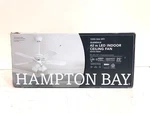 Hampton Bay Glendale 42 In. Led Indoor White Ceiling Fan With Light Kit (open). Fixed Price $51.99.