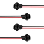 T10 W5w 194 Bulb Socket With Wire Pigtail, Universal Led Bulbs Pre-wired 4pcs. Fixed Price $7.99.