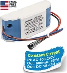 Led Driver 600ma (constant Current Output) 18v-34v (in: 100-240v Ac-dc) (6-10)x. Fixed Price $21.54.