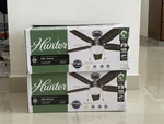 New Hunter Antero Express Indoor Matte Silver Ceiling Fan With Led Light Kit 44". Fixed Price $70.00.