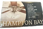 Hampton Bay 3-light Brushed Nickel Indoor Ceiling Fan Led Light Kit 1005 027 901. Fixed Price $22.97.