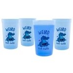 Disney Lilo & Stitch 4-piece Color-change Plastic Cup Set Each Holds 15 Ounces. Fixed Price $16.99.