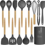 Oannao Silicone Cooking Utensils Kitchen Utensil Set - 446f Heat Resistant. Fixed Price $40.07.