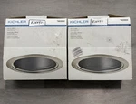 2 Kichler 6 Recessed Light Brushed Nickel Trim Kit & Silver Baffle #0828890 New. Fixed Price $29.99.