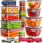 Jscares 40 Pcs Food Storage Containers With Lids Airtight (20 &20 Container. Fixed Price $34.77.