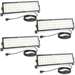 4 Pack Linkable Led Shop Lights 100w 15000lm Garage Workshop Plug-in 6000k. Fixed Price $165.61.