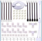 4 Pin Led Strip Connector Kit For 5050 10mm Light Strip,include 8 Types Of S. Fixed Price $21.75.