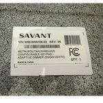 Savant Metropolitan Wireless Configurable Keypad Adaptive Dimmer Wib-swa106-00. Fixed Price $199.00.