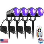 Jiaqiyan Christmas Halloween Led Spot Lights Outdoor Black Light Projector 12w. Fixed Price $88.32.