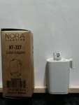 Nora Lighting Nt-327 Outlet Adaptor, Color White Lot Of 2 Track. Fixed Price $10.99.