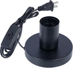 Industrial Table Lamp, Small Polished Metal Desktop Light 1 Pack, Black. Fixed Price $20.99.