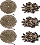 Swpeet 3pcs Bronze 120" Metal Ceiling Fan Pull Chain Extension With 90pcs Matchi. Fixed Price $14.99.