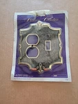 Vintage Ajax Usa Premier Brass 4106 Combo Outlet Switch Wall Plate Cover Nos. Fixed Price $9.89.