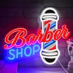 Jiarodey Barber Shop Neon Sign For Wall Decorled Hair Salon Light. Fixed Price $65.80.