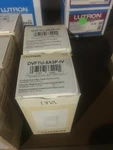 2 X New Lutron Dvftu-5a3p-iv Ivory Single Pole, 3 Way Preset Dimmers In Boxes. Fixed Price $51.41.