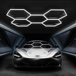 Feruerw 168w Hexagon Led Garage Light 6500k 18480lm Honeycomb 5-grid Workshop. Fixed Price $64.40.