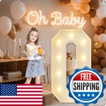Hxweiye Big Light Up Letters Q 3ft Large Marquee With Lights, Mosaic Bal. Fixed Price $42.34.