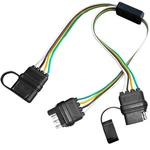 4 Way Flat Trailer Connector - Pin Wiring Harness Splitter Y Adapter With 1.... Fixed Price $33.62.