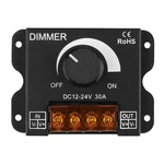 Led Strip Light Dimmer, Dc 12-24v 30a Pwm Knob Dimmer For Single Color St.... Fixed Price $19.86.