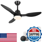 Linjo 42 Inch Smart Ceiling Fans Lights Remote Led Dimmableoutdoor Indoor. Fixed Price $93.09.