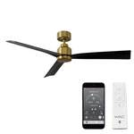 Wac F-003-sb/mb Clean 52" Outdoor Ceiling Fan With Remote, Soft Brass Matte B.... Fixed Price $412.48.