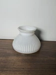 Vintage White Student 6" Fitter Opal Ribbed Glass Globe Shade Westinghouse. Fixed Price $40.00.