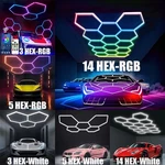 3/5/14 Grid Hexagon Garage Lights System Honeycomb Hex Led Light For Gym. Fixed Price $216.89.