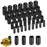 Uxcell Rubber End Caps, 100pk, 3-7mm Black Screw Protectors. Fixed Price $20.00.