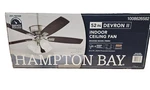 Hampton Bay Devron Ii 52 In. Indoor Brushed Ceiling Fan With Light Kit New. Fixed Price $59.99.