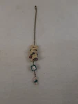 Fan Light 9.5" Chain Pull Tartan Bear Polystone Christmas Decor Giftco Noel. Fixed Price $7.99.