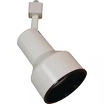 1-light White Adjustable Small Continental/step Cylinder Track Lighting Head. Fixed Price $14.69.