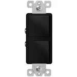Enerlites Double Paddle Rocker Combination Decorator Switch, Ground Terminal, Co. Fixed Price $24.99.