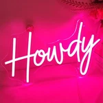Sylhome Pink Howdy Led Neon Light Sign Preppy Bedroom Wall. Fixed Price $37.96.
