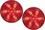 Optronics 2 Pack 4" Red Led 7 Diode Stop Turn Tail Light Pl-3 Connection Stl13rb. Fixed Price $19.99.