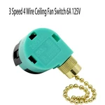 New For Zing Ear Ze-268s6 Ze-208s6 4 Wire 3 Speed Ceiling Fan Switch 6a 125v Usa. Fixed Price $7.24.