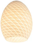 Access Lighting 23123 White Firebird Ostrich Glass Shade. Fixed Price $62.00.