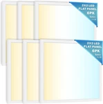 Sunco 6 Pack 2x2 Led Flat Panel Lights For Drop Ceiling, Troffer Replacement Lig. Fixed Price $296.39.